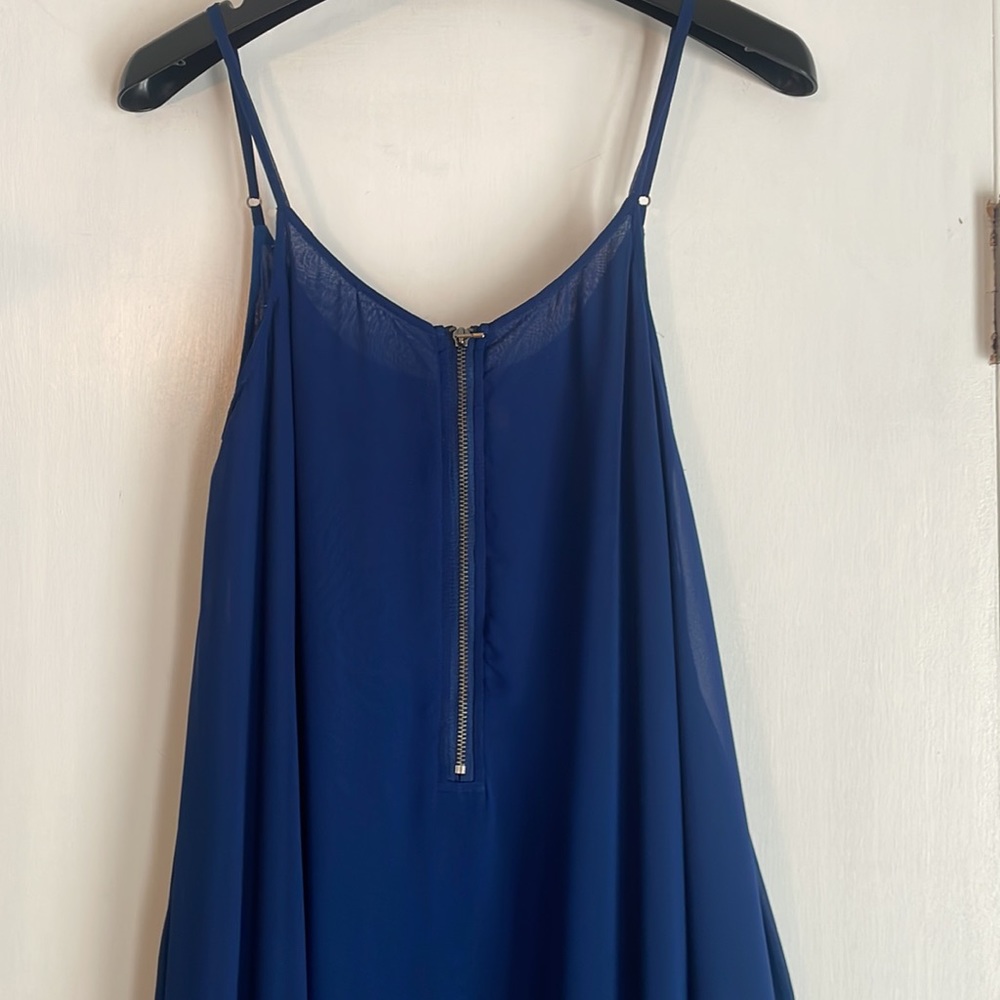 Andrew Charles Smoky Blue Chemise Dress XS - Picture 2 of 7